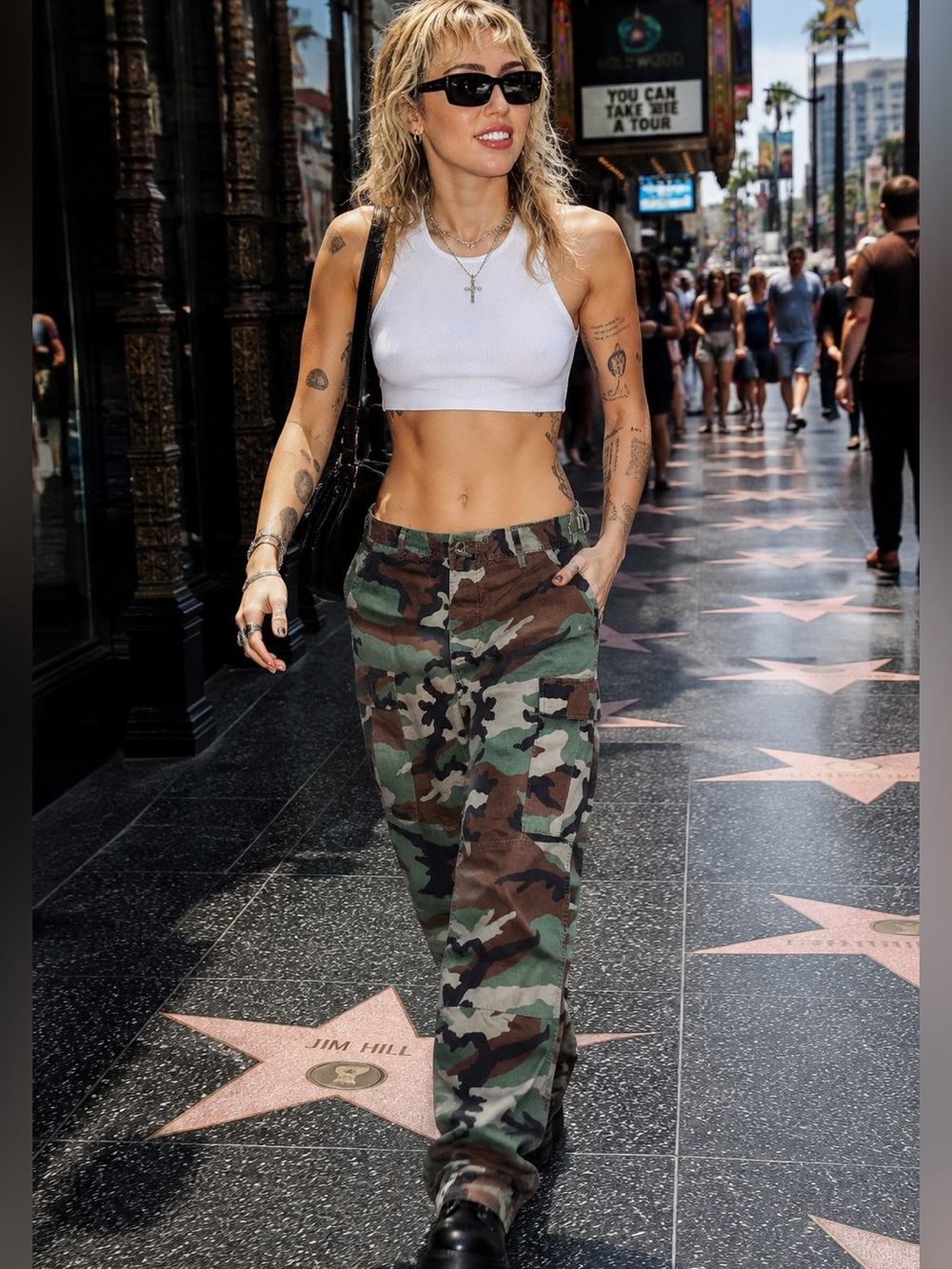 Women's authentic military issued Camo Cargo Pants - Green Camouflage